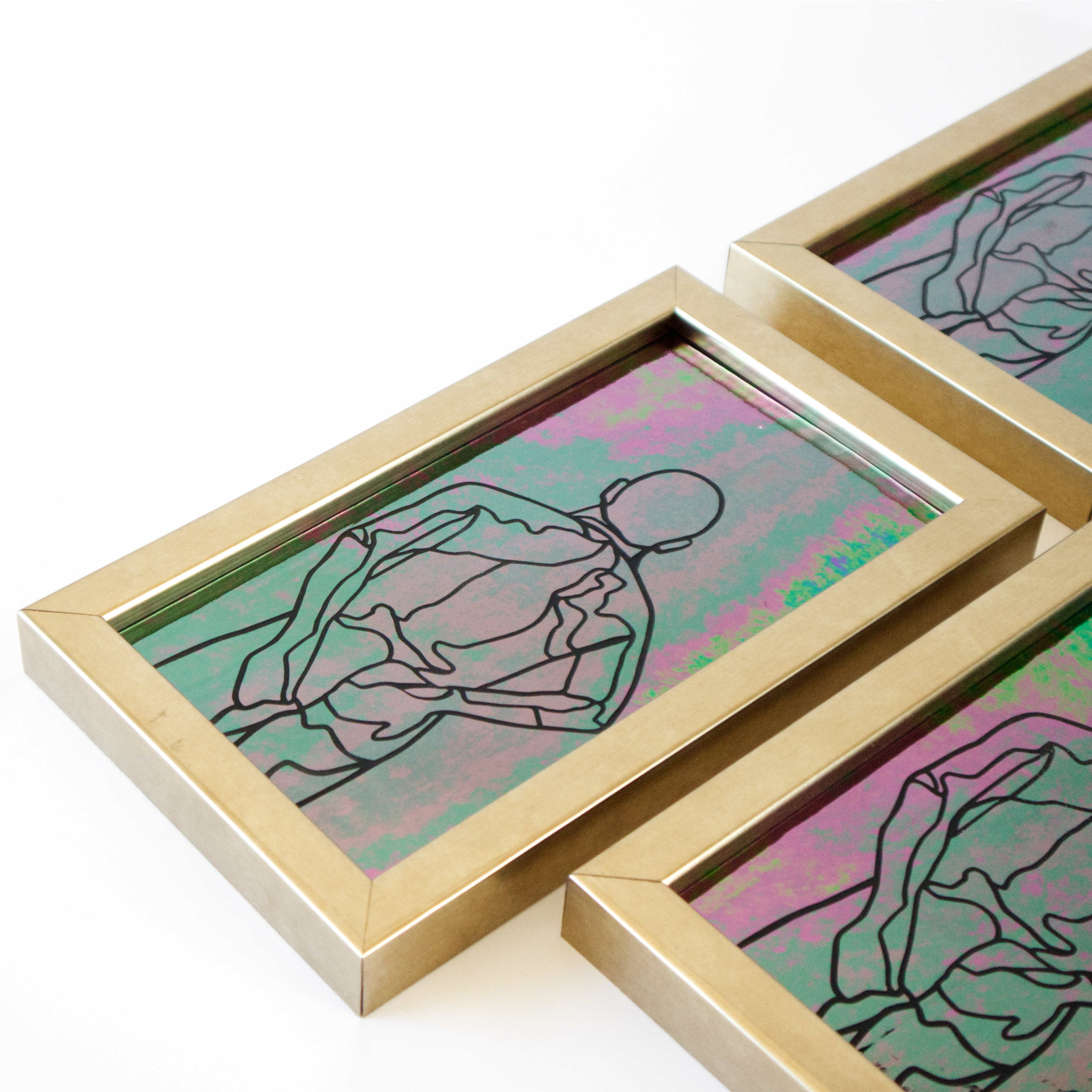 Iridescent Glass 'Stealth' nudes. 