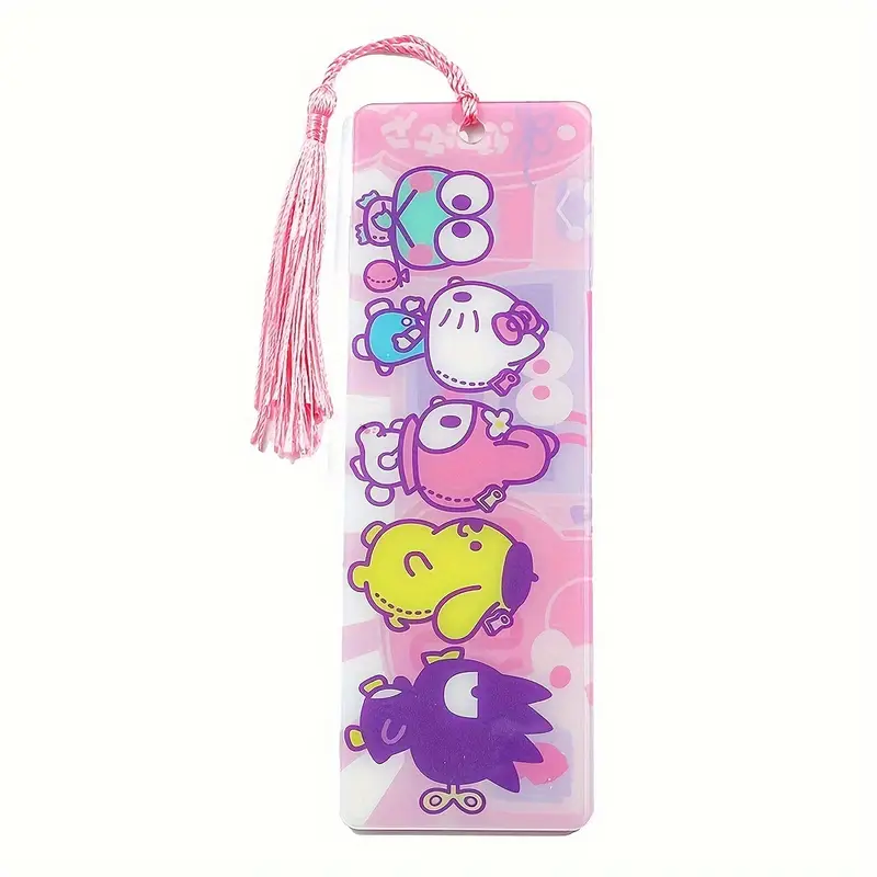 Pair of 6"x2" Hello Kitty Acrylic Bookmarks with Tassels