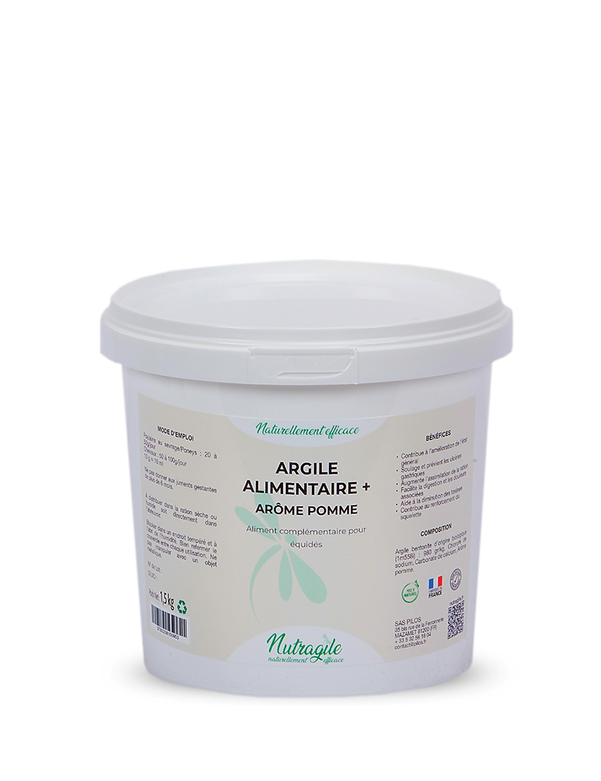 NUTRAGILE Argile alimentaire + pomme