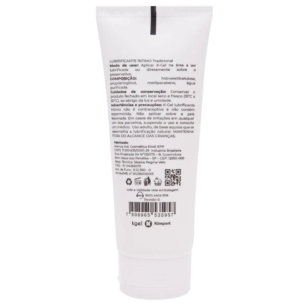 Lubrificante Íntimo Tradicional 50G Kgel