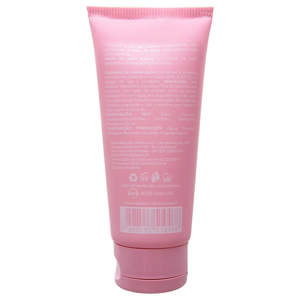 Pop Lub Lubrificante Neutro 60G Sensual Love