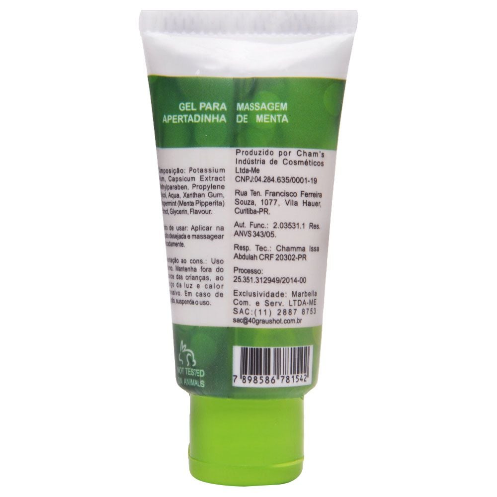 APERTADINHA ADSTRINGENTE AROMÁTICO MENTA 15G 40GRAUS