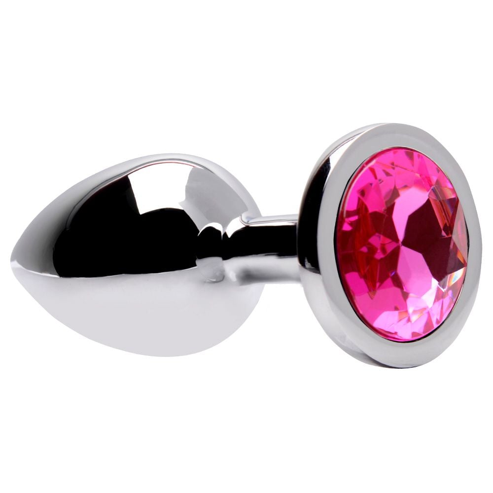 PLUG ANAL METAL COM PEDRA G