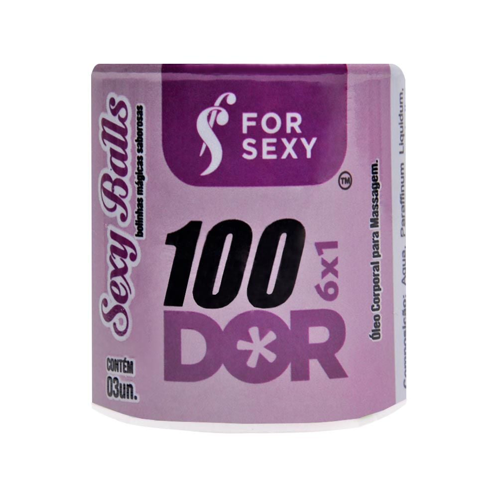 100DOR 6X1 SEXY BALLS BOLINHA ANAL 03 UNIDADES FOR SEXY