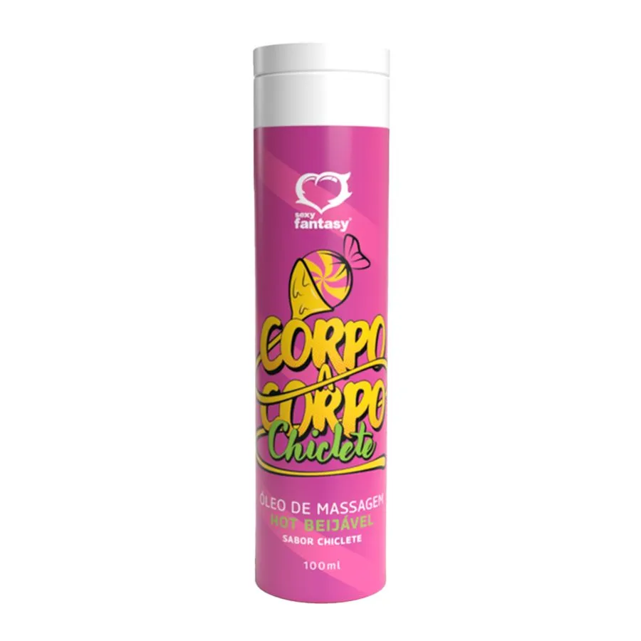 ÓLEO DE MASSAGEM CORPO A CORPO HOT BEIJÁVEL 100ML SEXY FANTASY