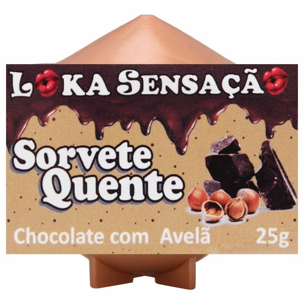 VELA COMESTÍVEL SORVETE QUENTE 25G LOKA SENSAÇÃO