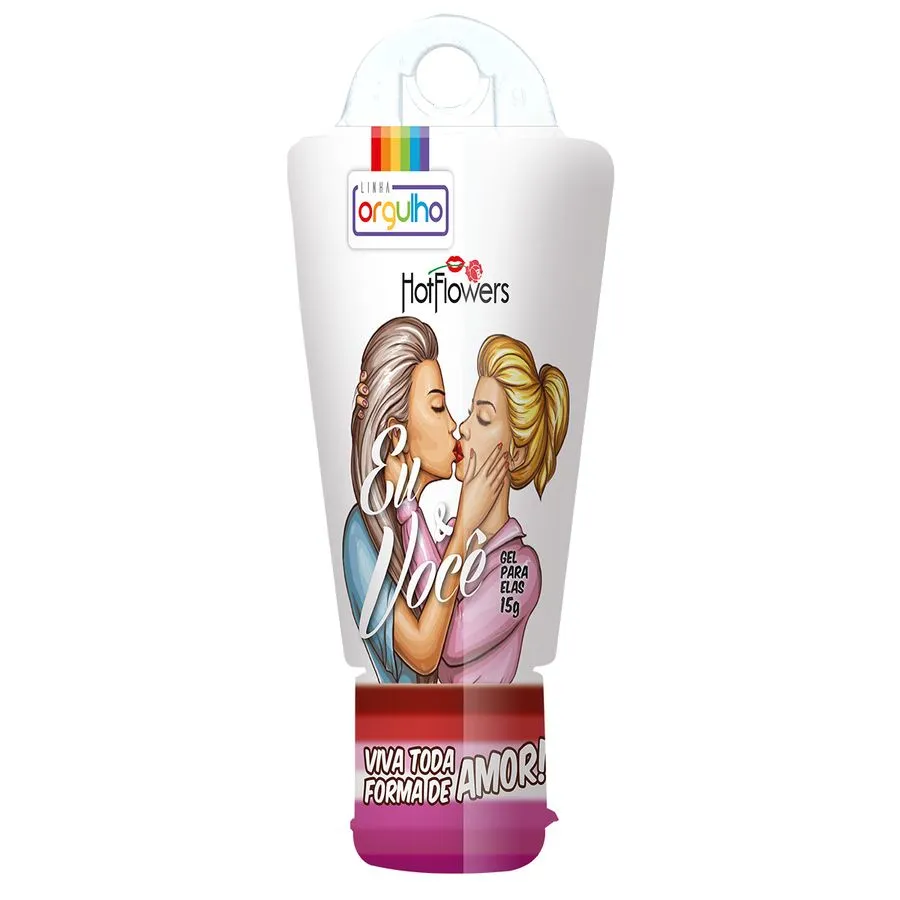 EU & VOCÊ GEL PARA MASSAGEM FEMININA 15G HOT FLOWERS