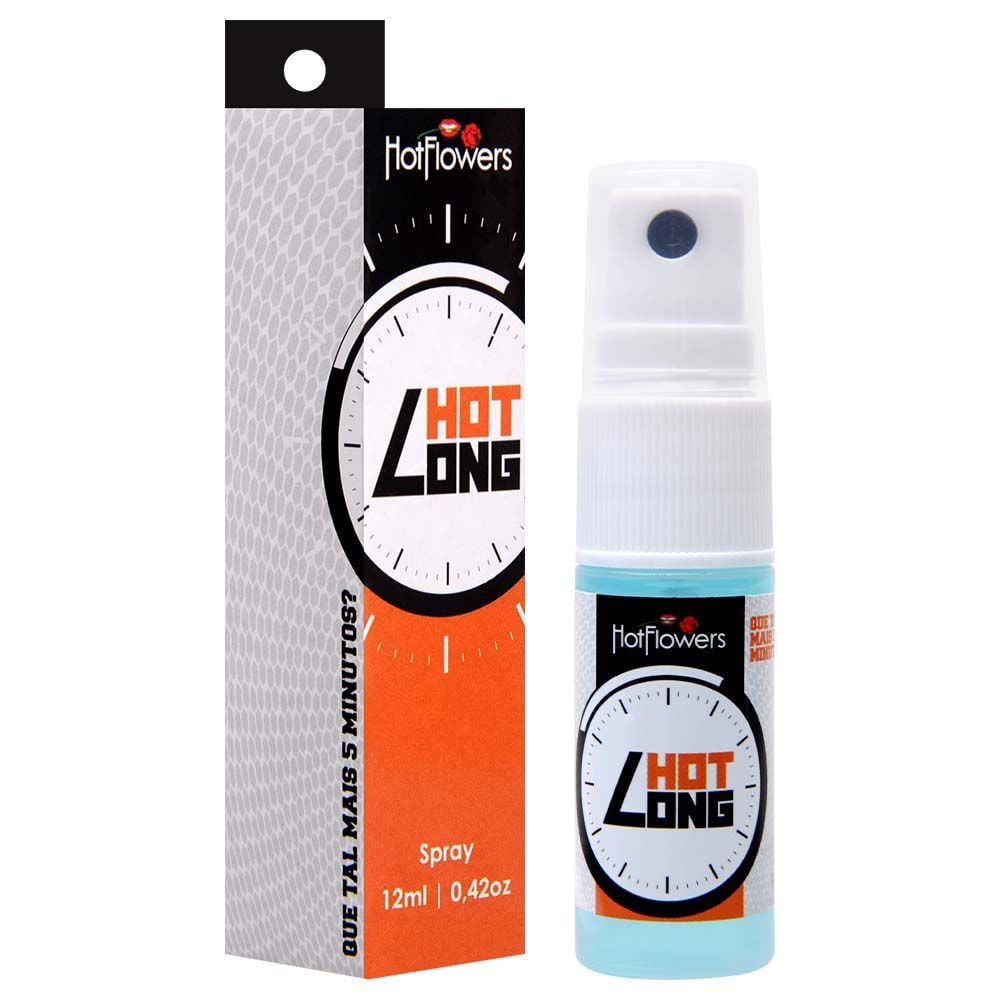 HOT LONG RETARDADOR MASCULINO SPRAY 12ML HOT FLOWERS