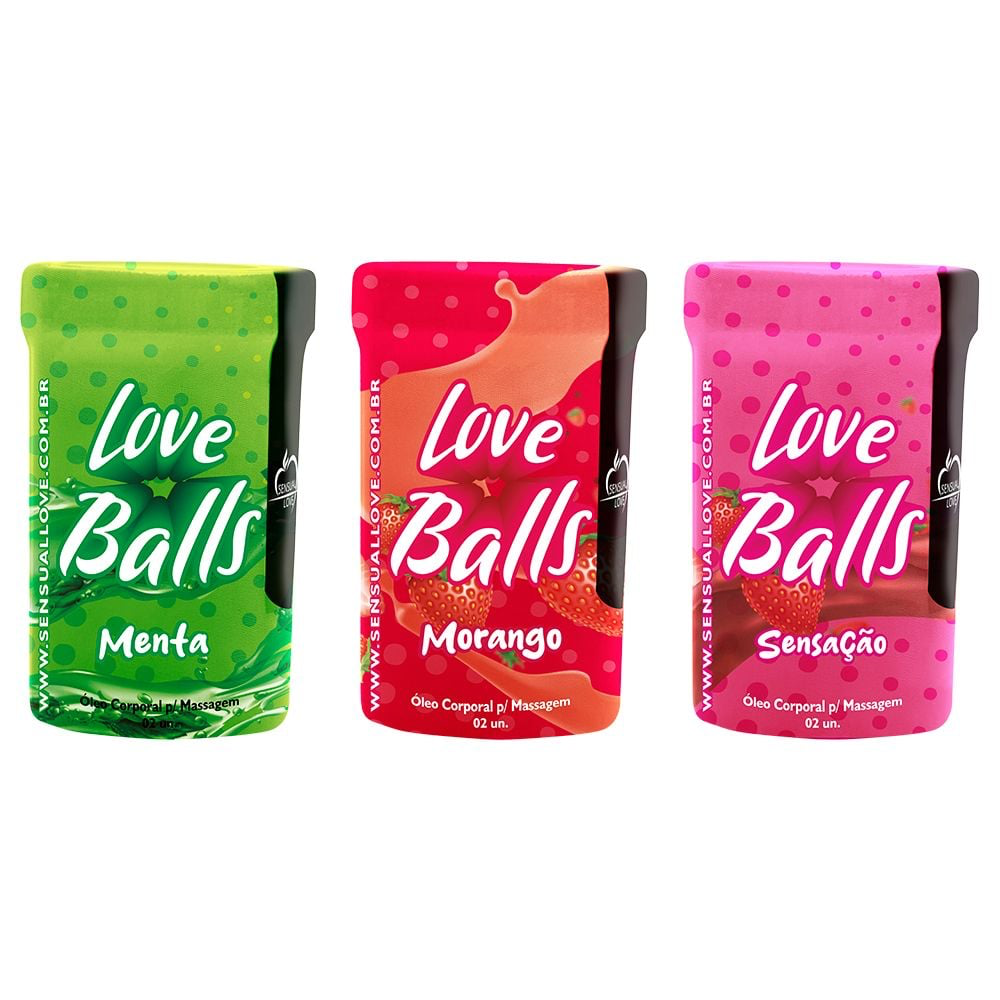 LOVE BALLS BEIJÁVEL 02 UNIDADES SENSUAL LOVE