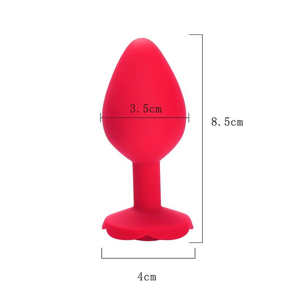 PLUG ANAL M SILICONE ROSA 8,5 X 3,5CM SEXY IMPORT