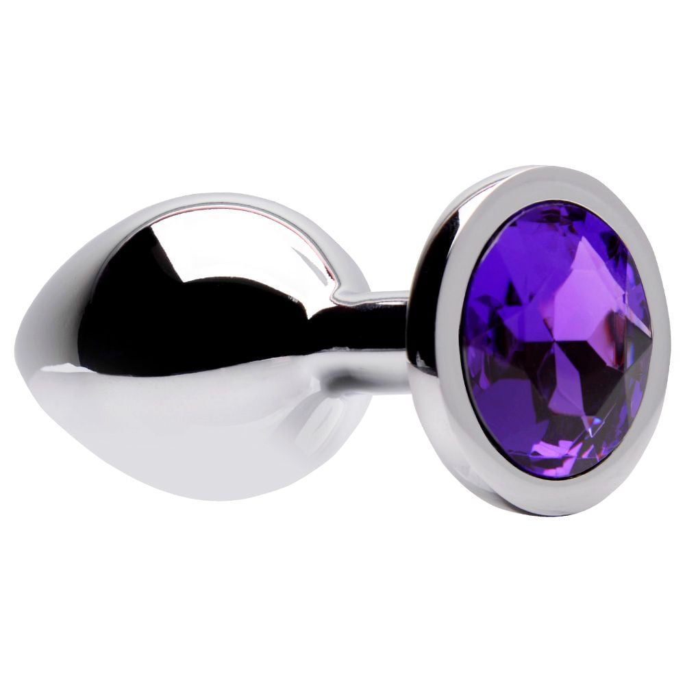 PLUG ANAL METAL COM PEDRA M