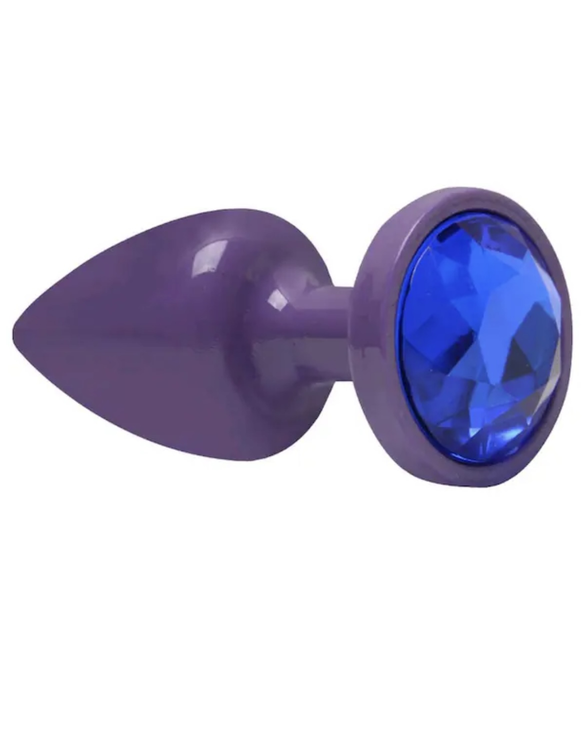 Plug anal P abs roxo pedra azul