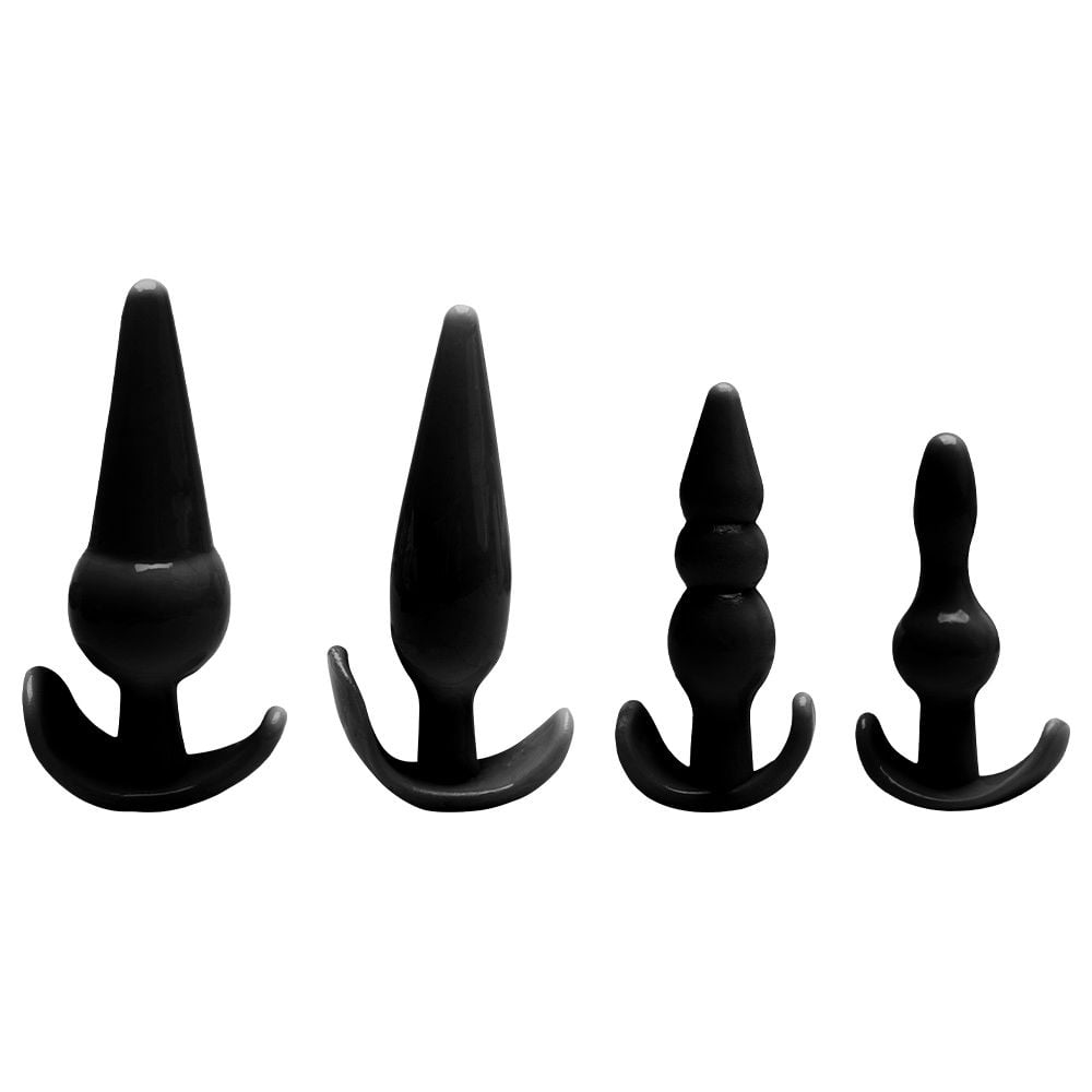 KIT PLUG ANAL SILICONE 4 UNIDADES SEXY IMPORT
