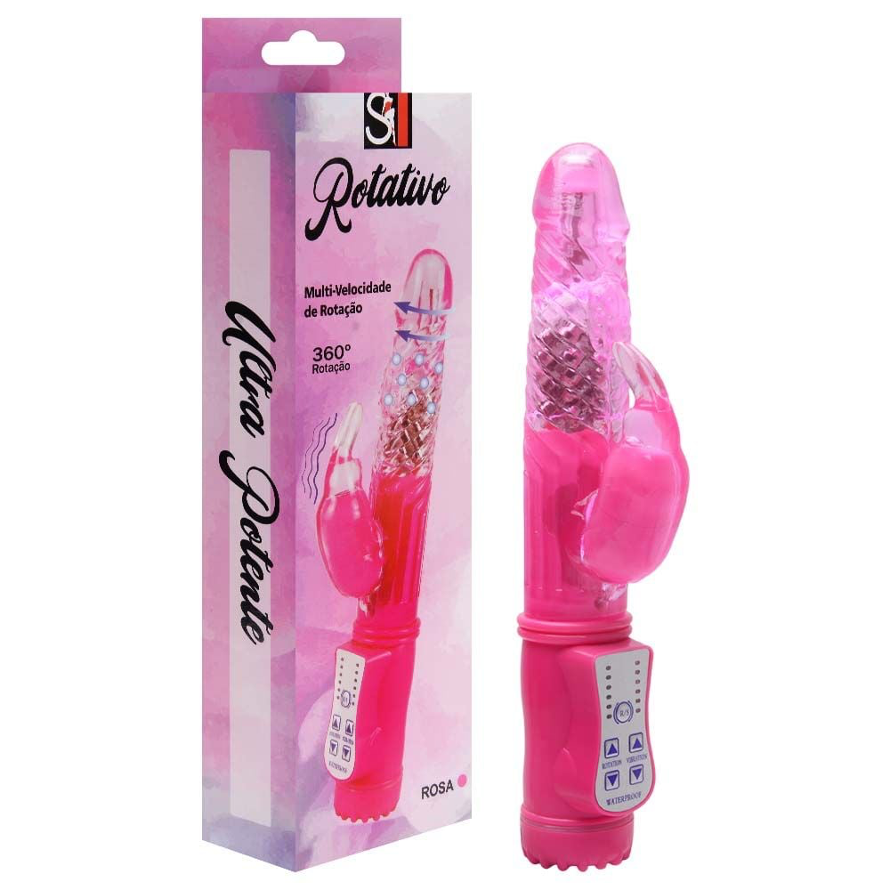 VIBRADOR JACK RABBIT ROTATIVO 36 VIBRAÇÕES