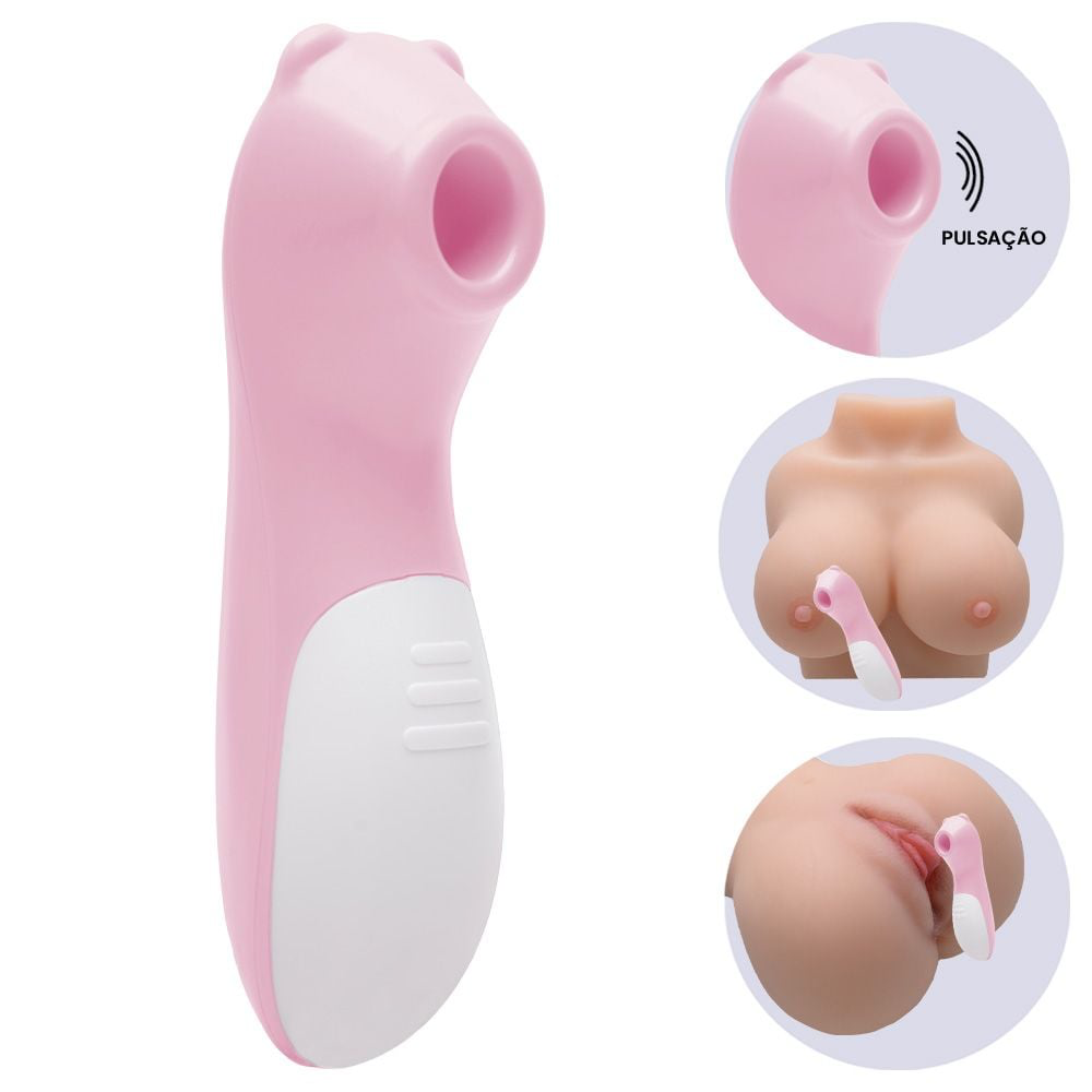 ESTIMULADOR CLITÓRIS URSO 10 PULSAÇÕES