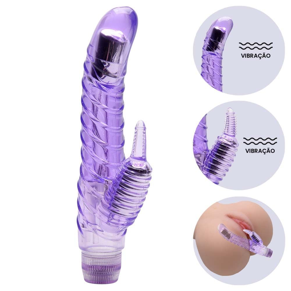 VIBRADOR PONTO G ANELADO DUAL STIMULATOR CURVE SEDUCRION