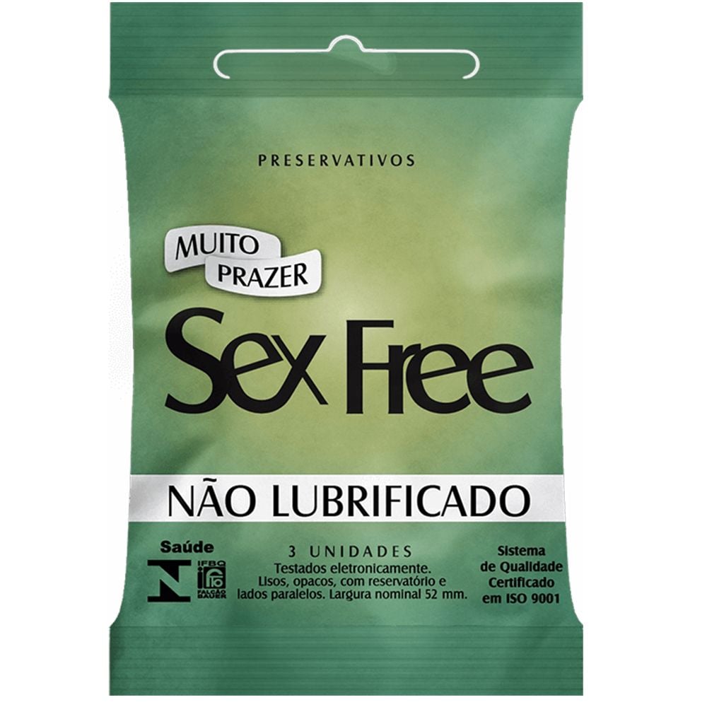PRESERVATIVO NÃO LUBRIFICADO COM 3 UNIDADES