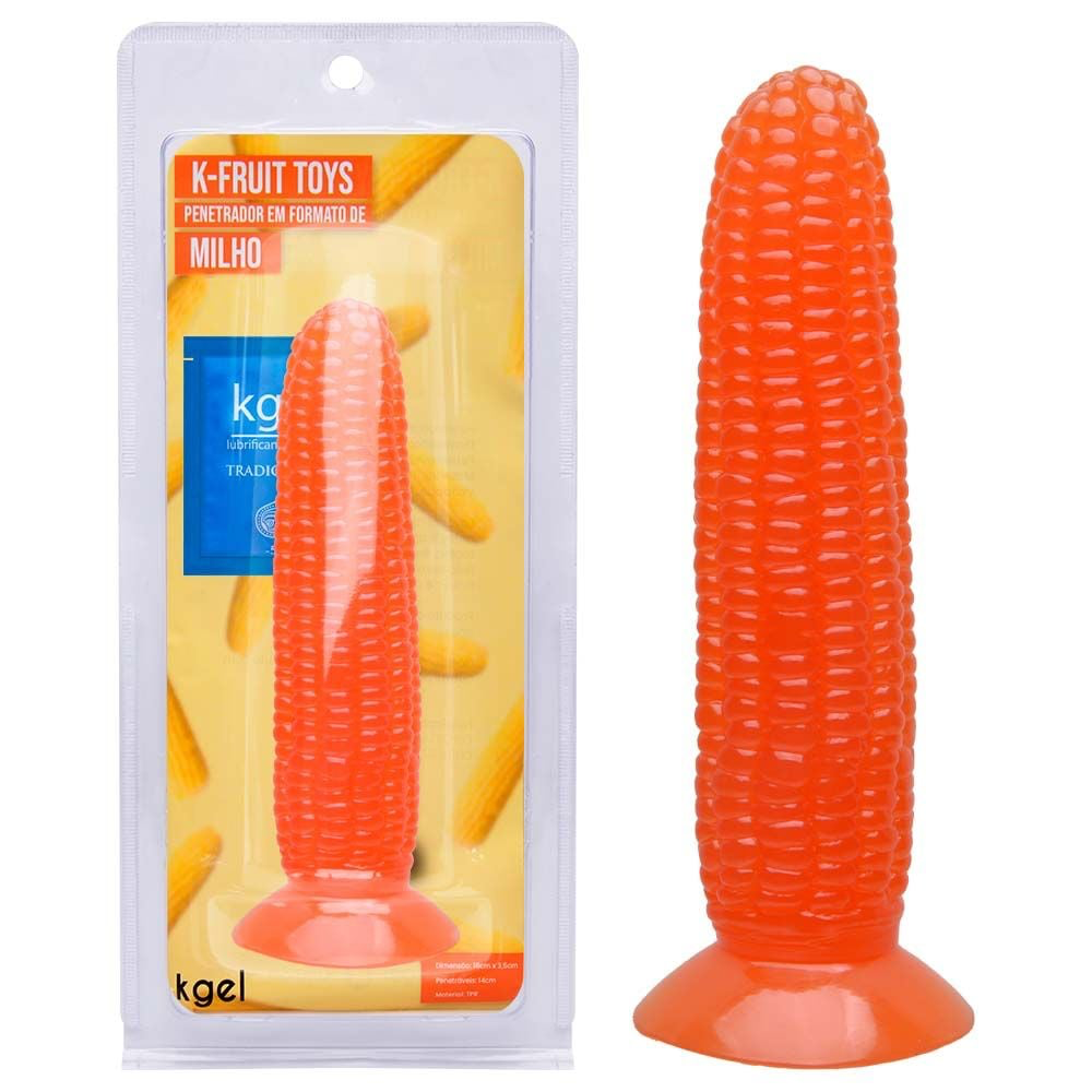 PÊNIS DE BORRACHA MACIÇO K-FRUIT TOYS KGEL