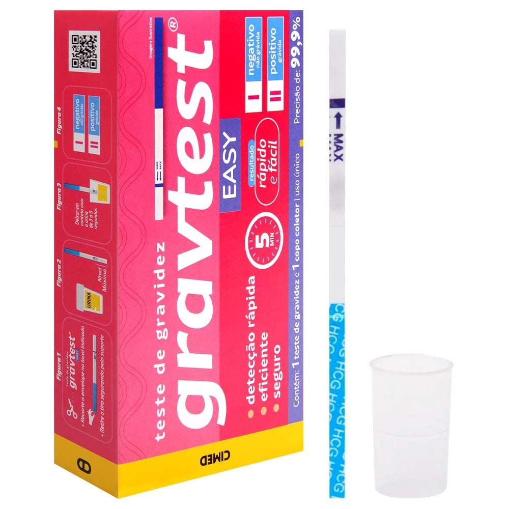 GRAV TEST EASY TESTE DE GRAVIDEZ 5 MINUTOS CIMED