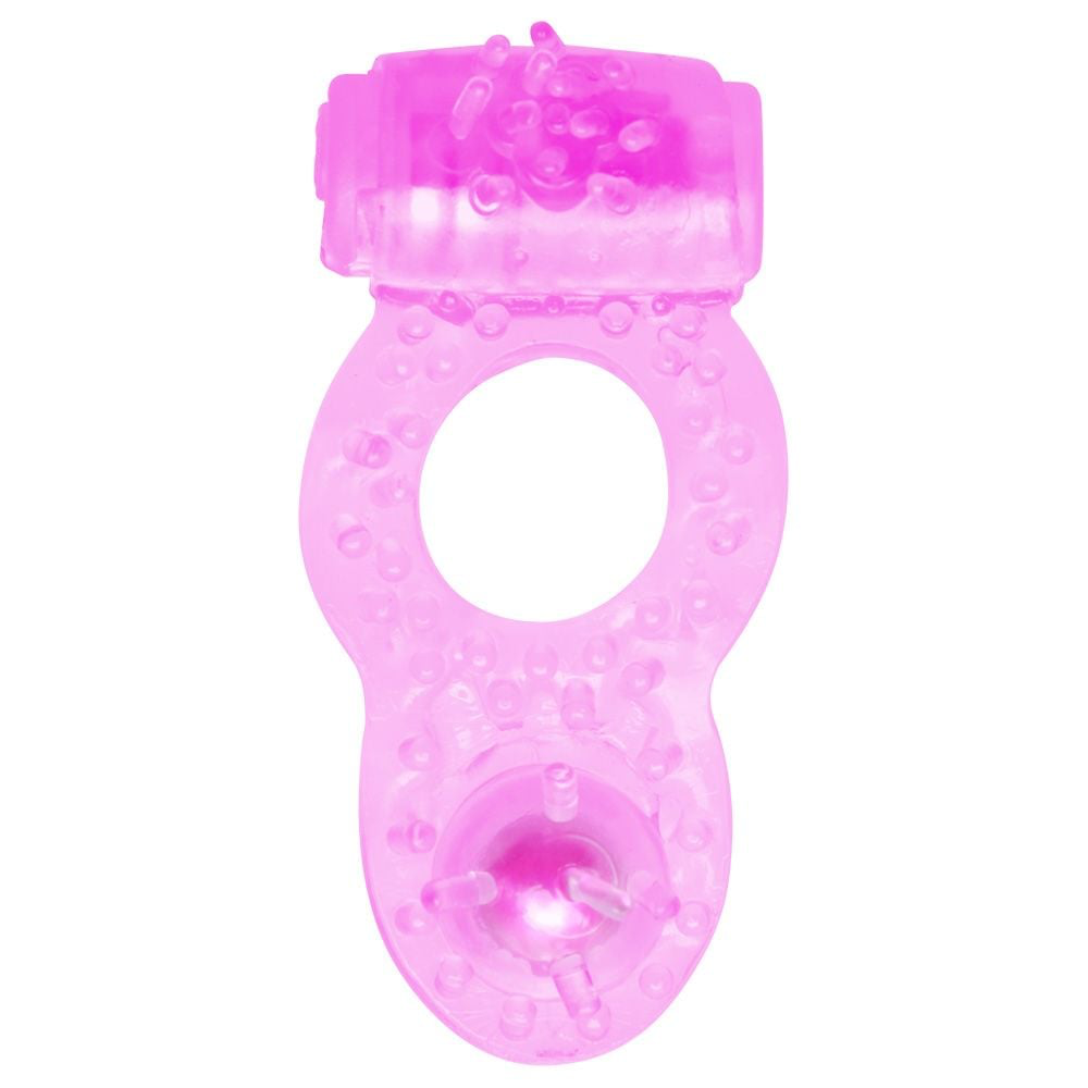 ANEL PENIANO COM VIBRADOR E PÉROLA ESTIMULADORA