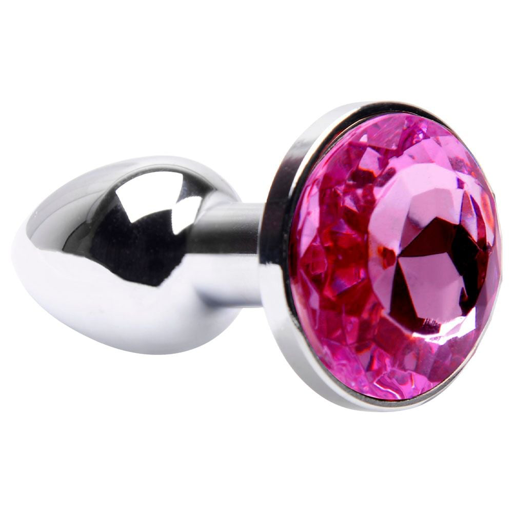 PLUG ANAL MINI EM METAL CROMADO CÔNICO