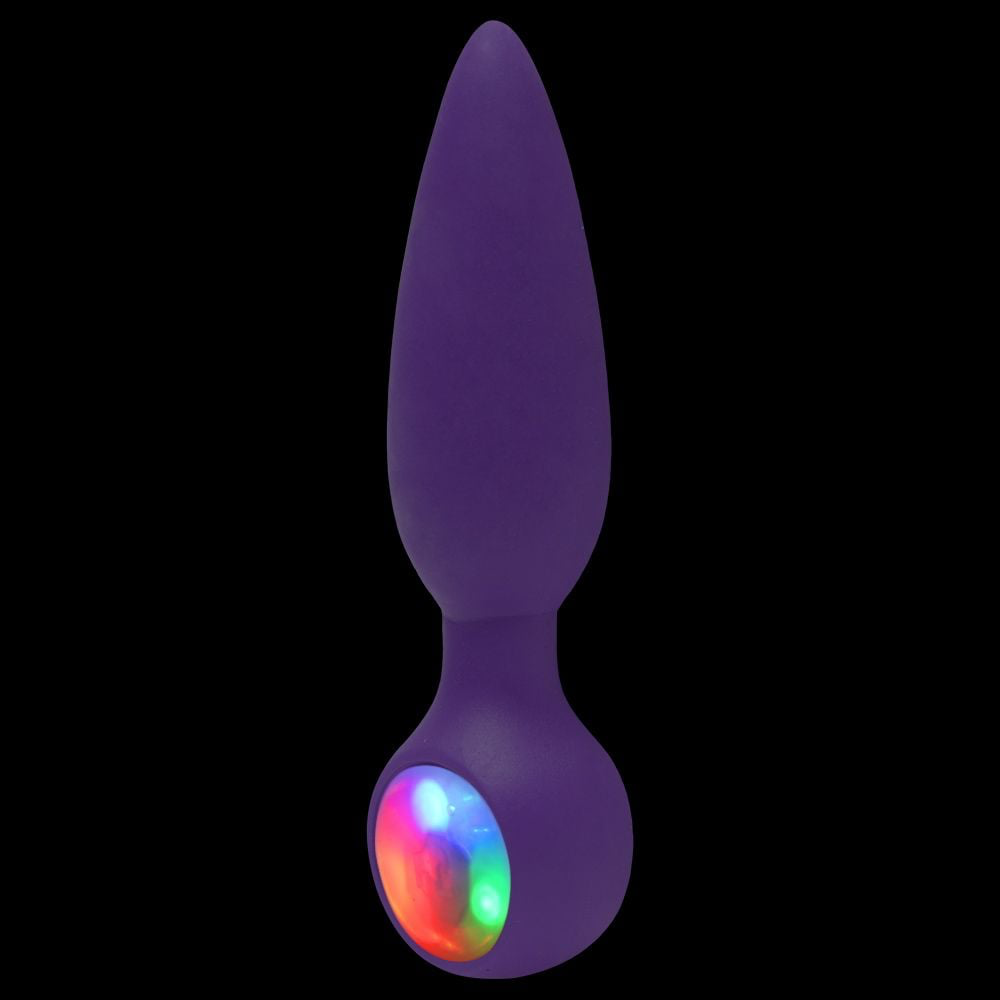 PLUG ANAL LED CÔNICO DIVERSÃO AO CUBO