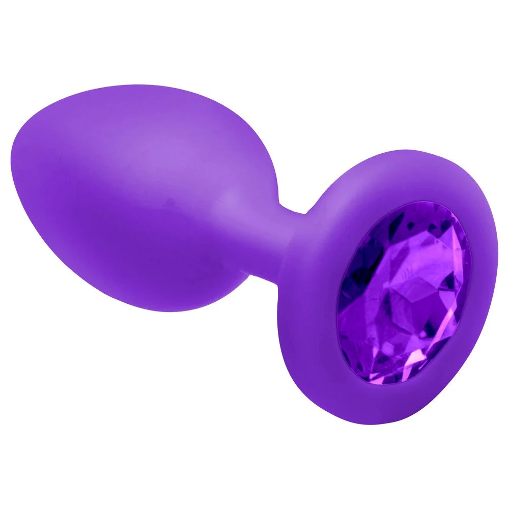 Plug Anal Silicone Com Pedra Tamanho P Vipmix