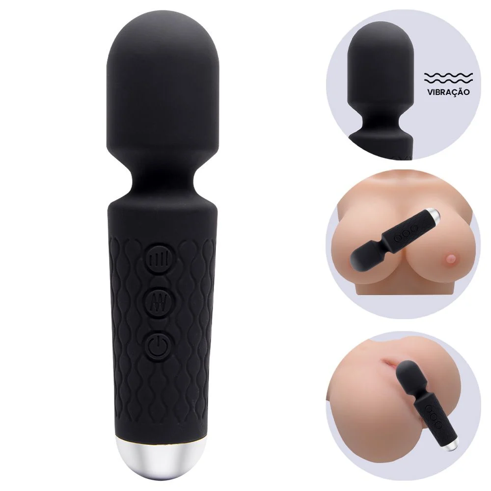 MINI TOY VARINHA MÁGICA 20 VIBRAÇÕES RECARREGÁVEL