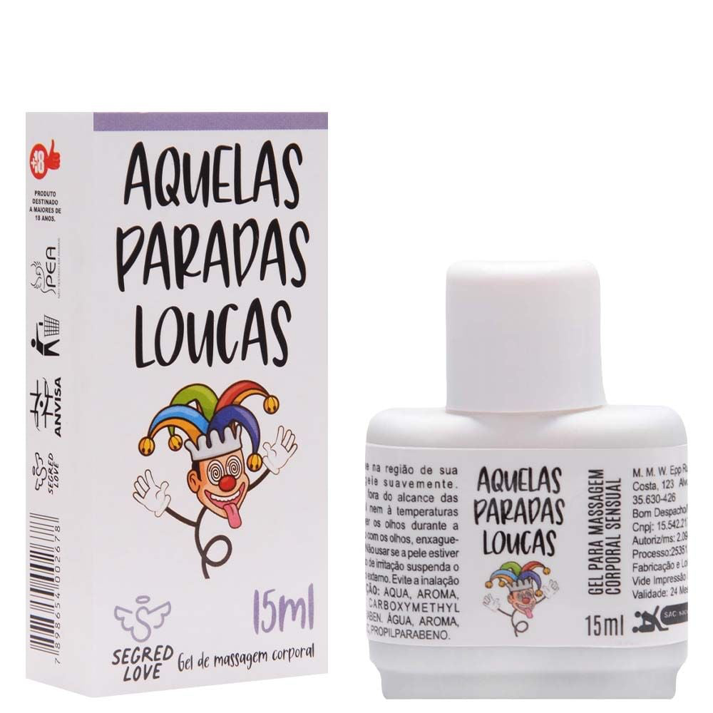 GEL AQUELAS PARADAS LOUCAS TATOO 15ML SEGRED LOVE