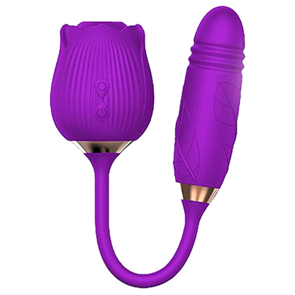 VIBRADOR PONTO G CLITÓRIS VAI VEM ROSA SEXY IMPORT