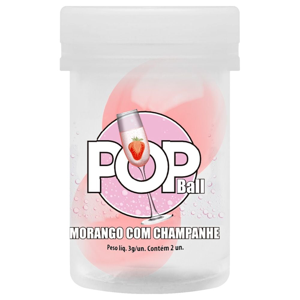 POP BALL BOLINHA LUBRIFICANTE BEIJÁVEL SENSUAL LOVE