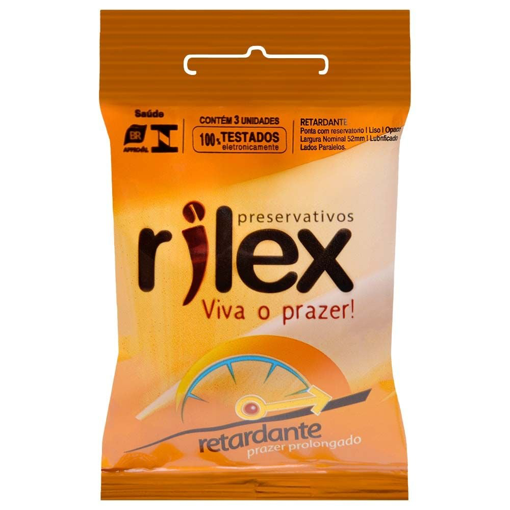 PRESERVATIVO RETARDANTE 03 UNIDADES RILEX