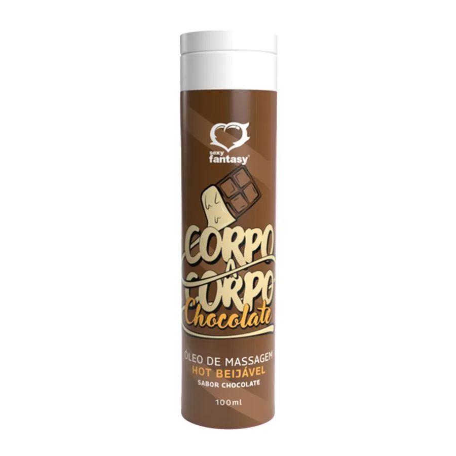 ÓLEO DE MASSAGEM CORPO A CORPO HOT BEIJÁVEL 100ML SEXY FANTASY