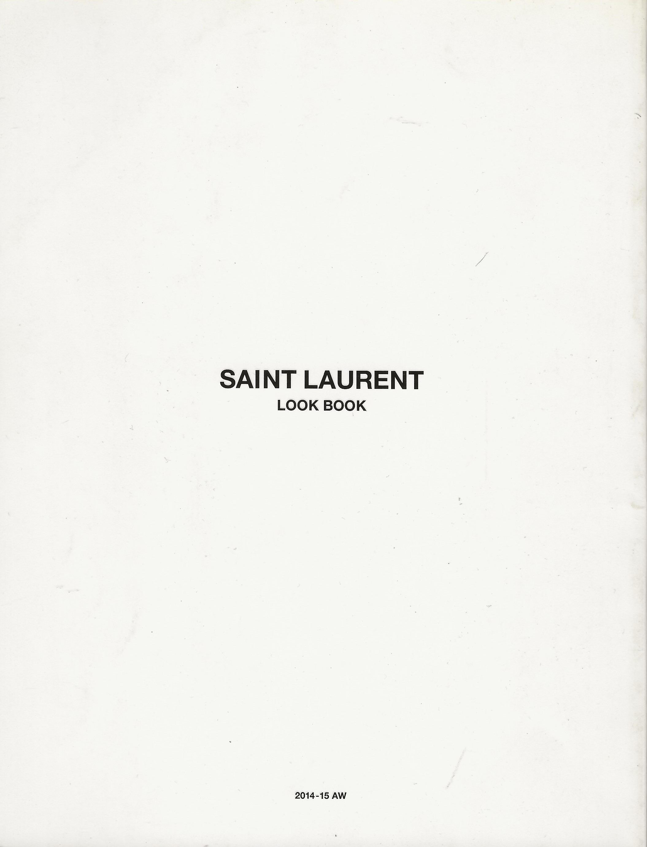 Hedi Slimane Saint Laurent 2014/15 A/W