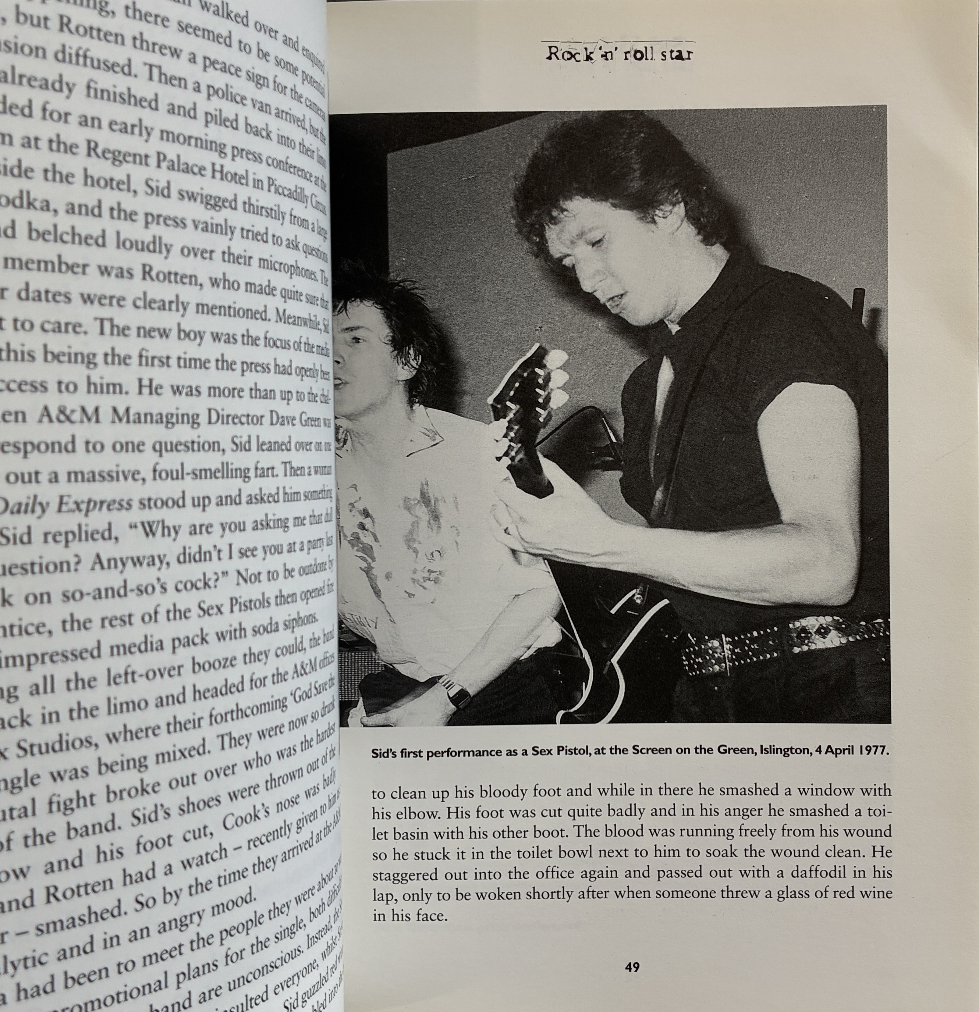 Sid Vicious: Rock 'n' Roll Star Malcolm Butt