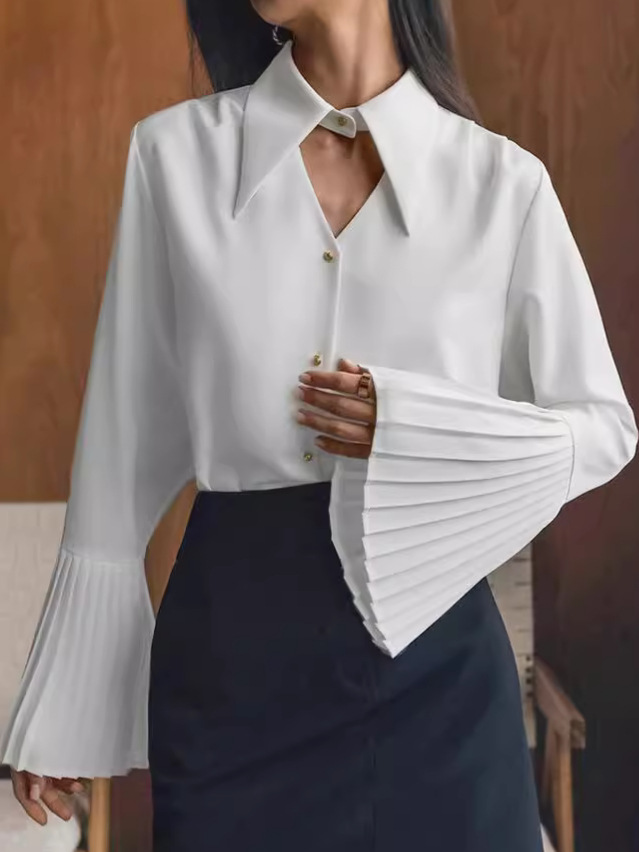 White Button-Up Blouse