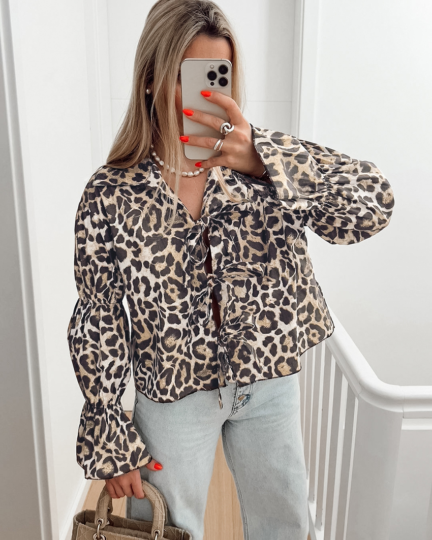 Leopard Print Blouse