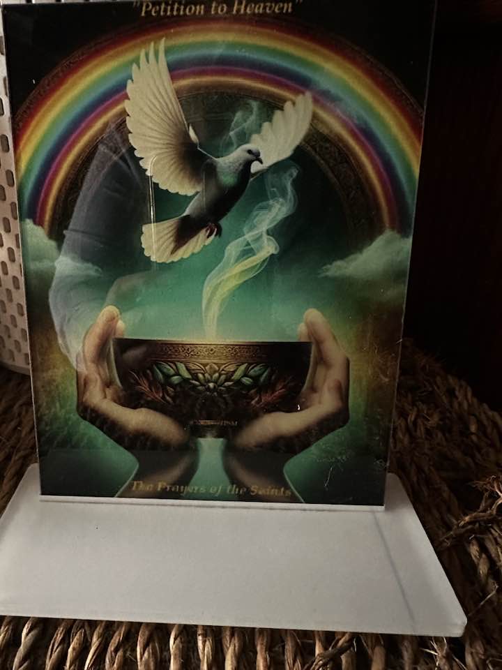 A 5x7 Acrylic Prayer Table Plaque of "A Petition to Heaven"