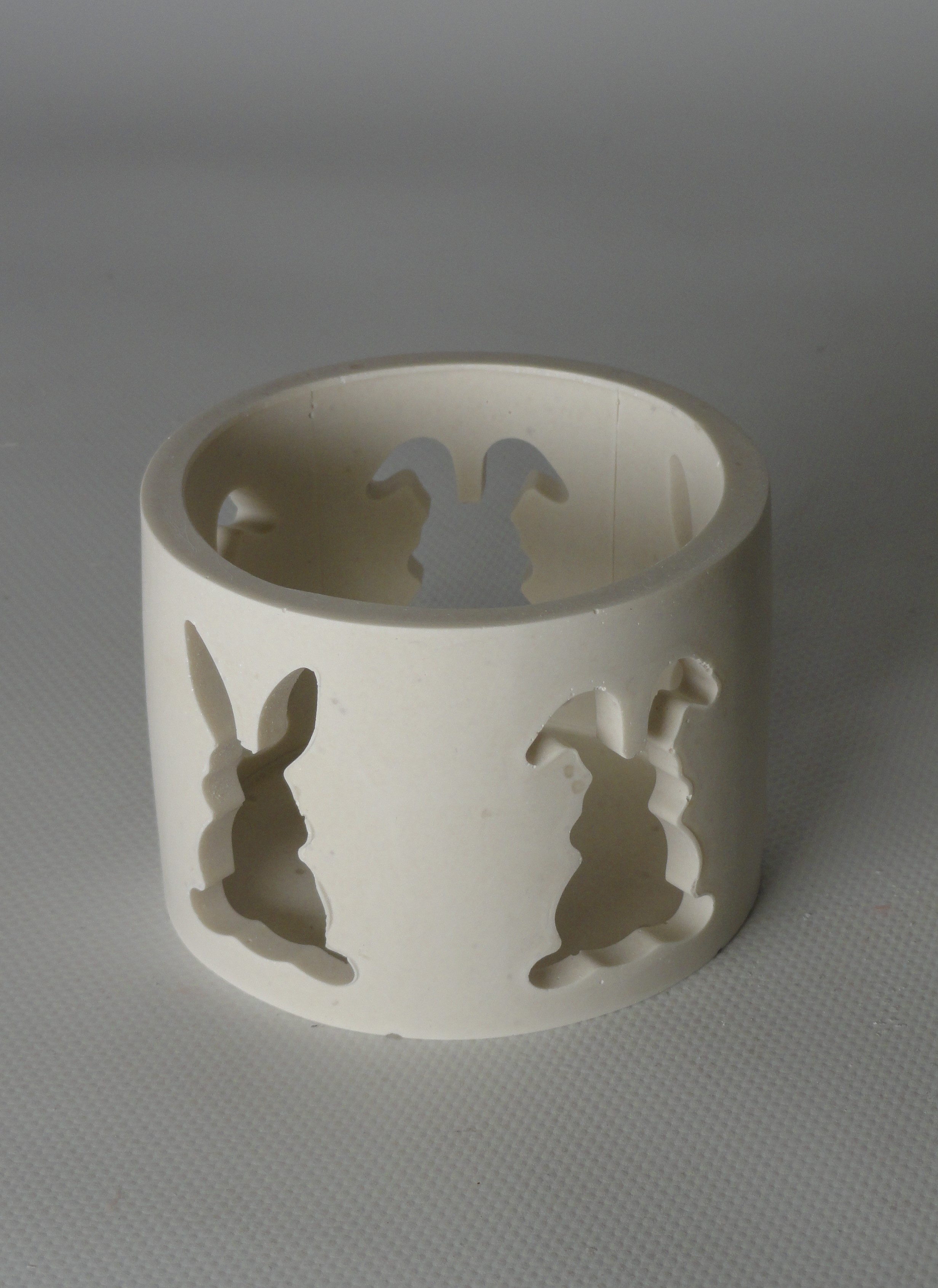 Theelichthouder konijntjes 