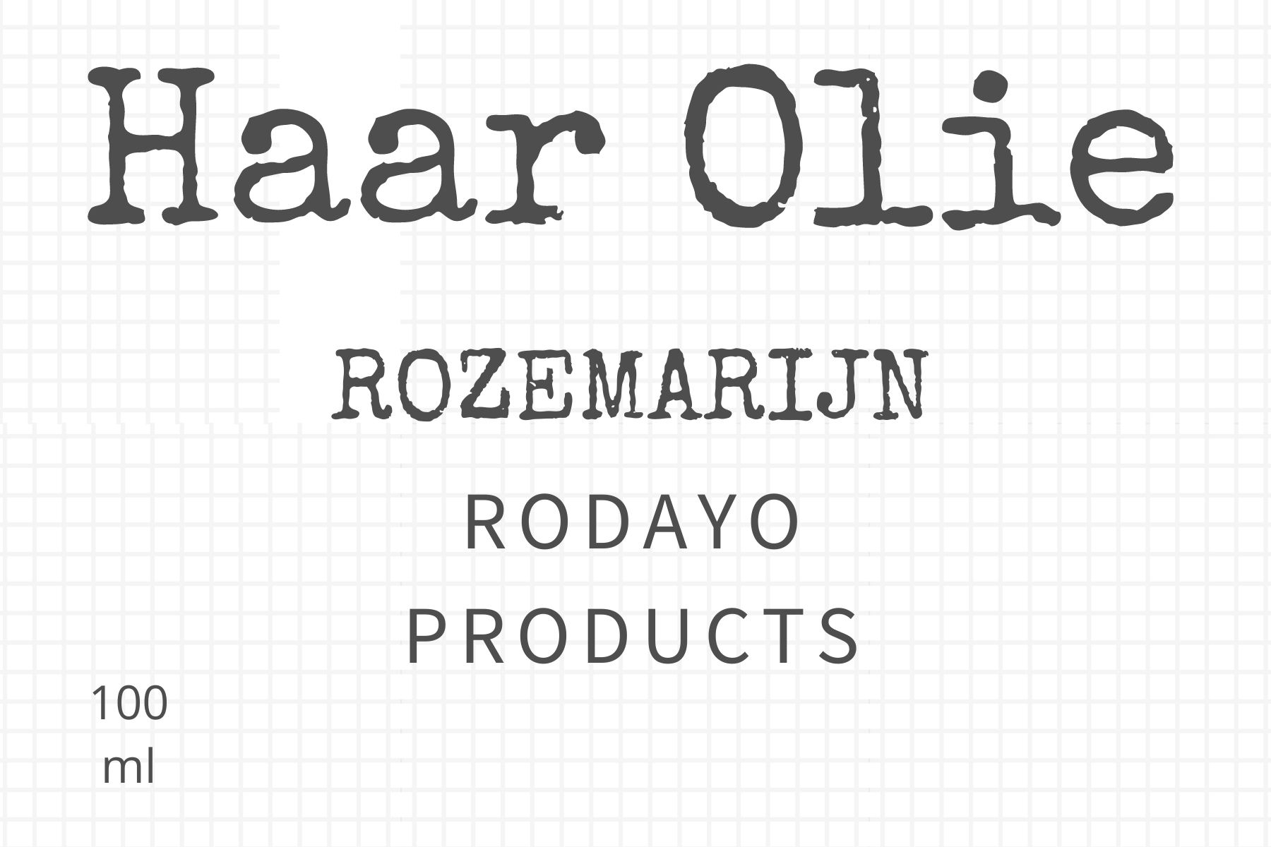 Rozemarijn Haar Olie