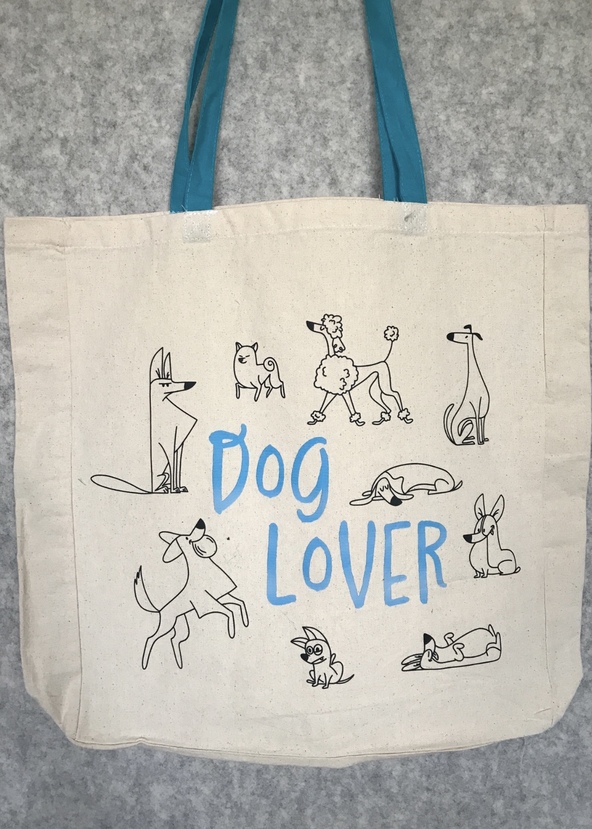 Borsa cotone "Dog lover"