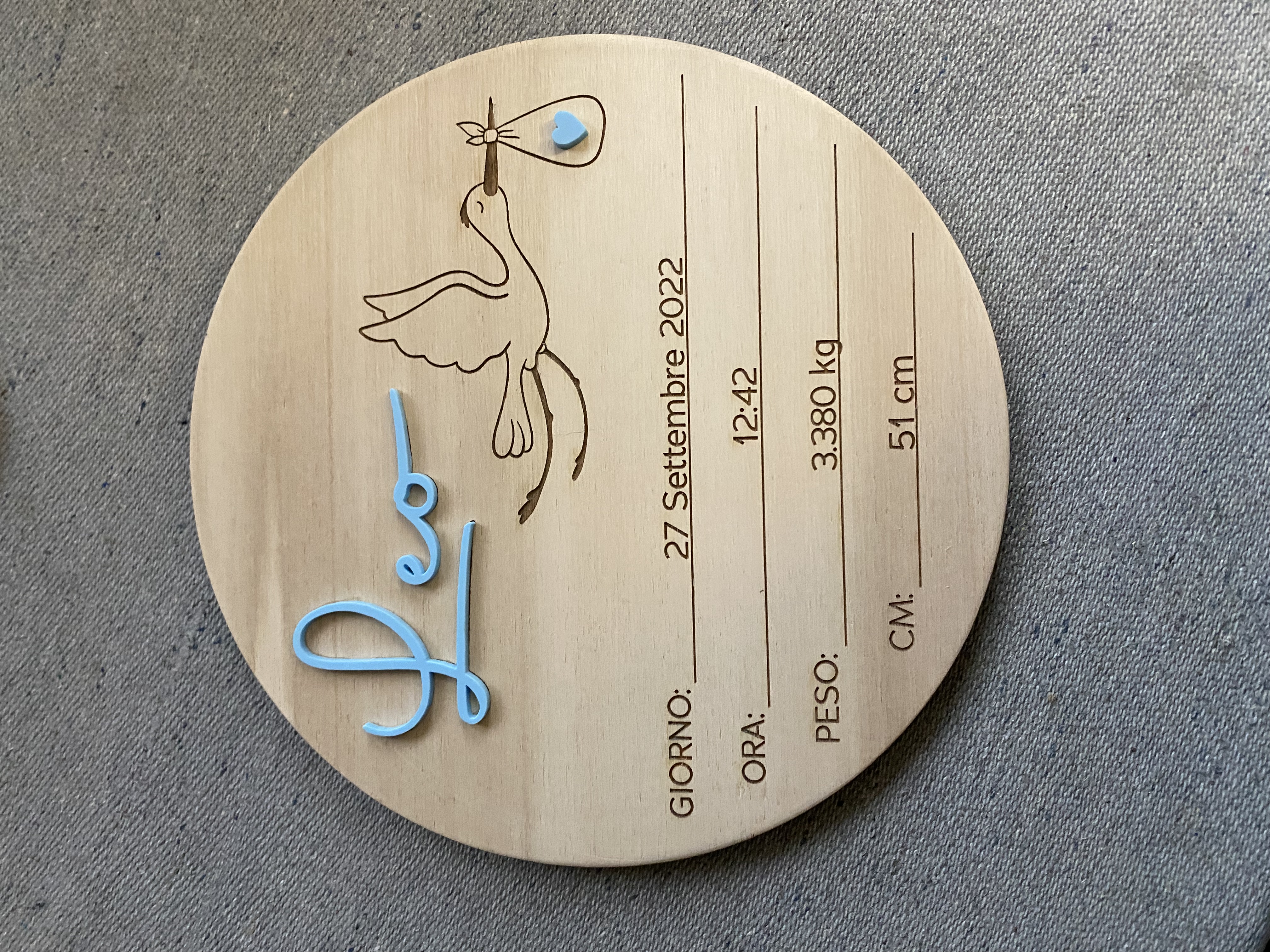 Cerchiotto Nascita Cicogna