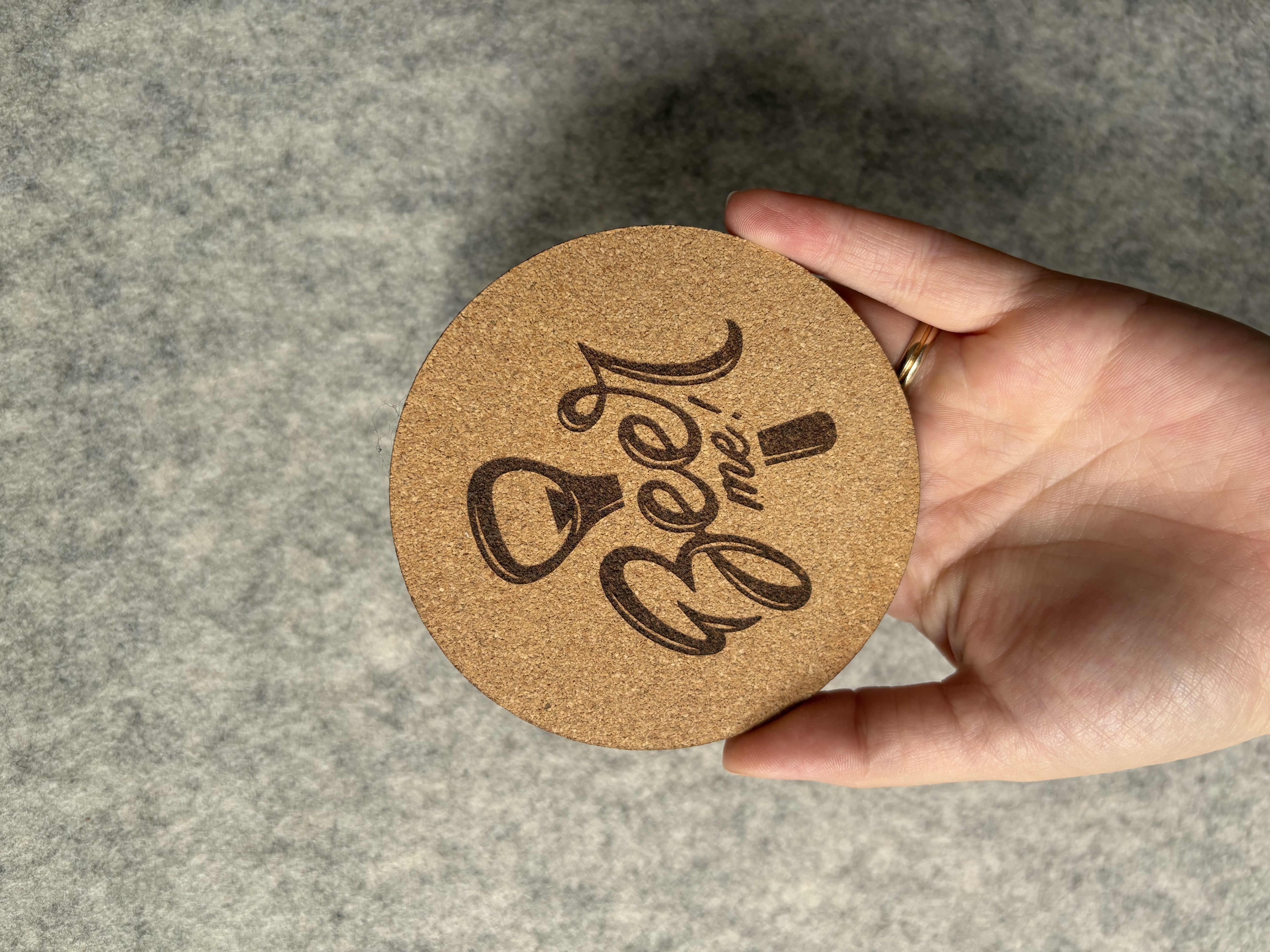 Sottobicchieri in sughero personalizzabili