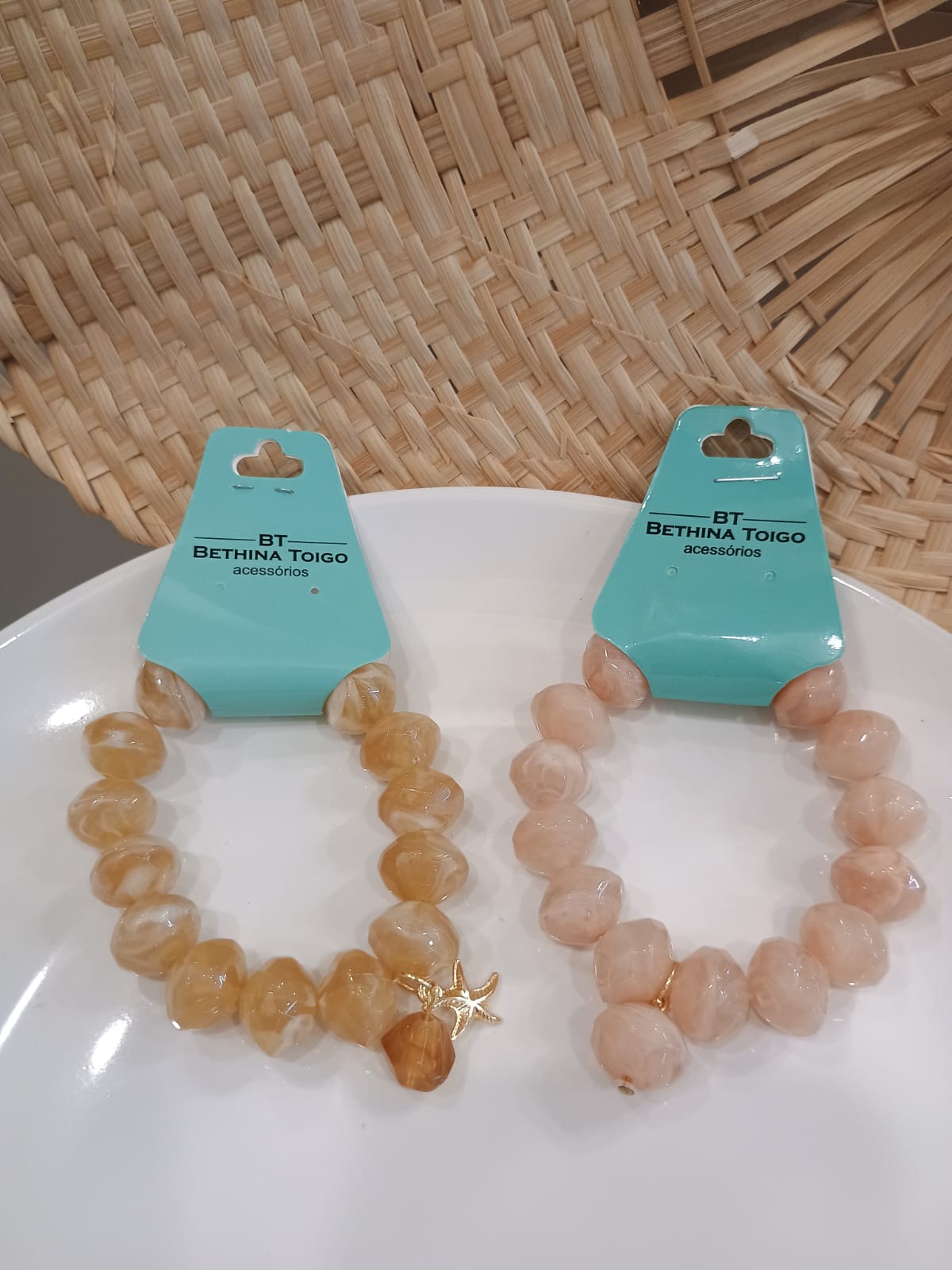 Pulseira acrílico discos