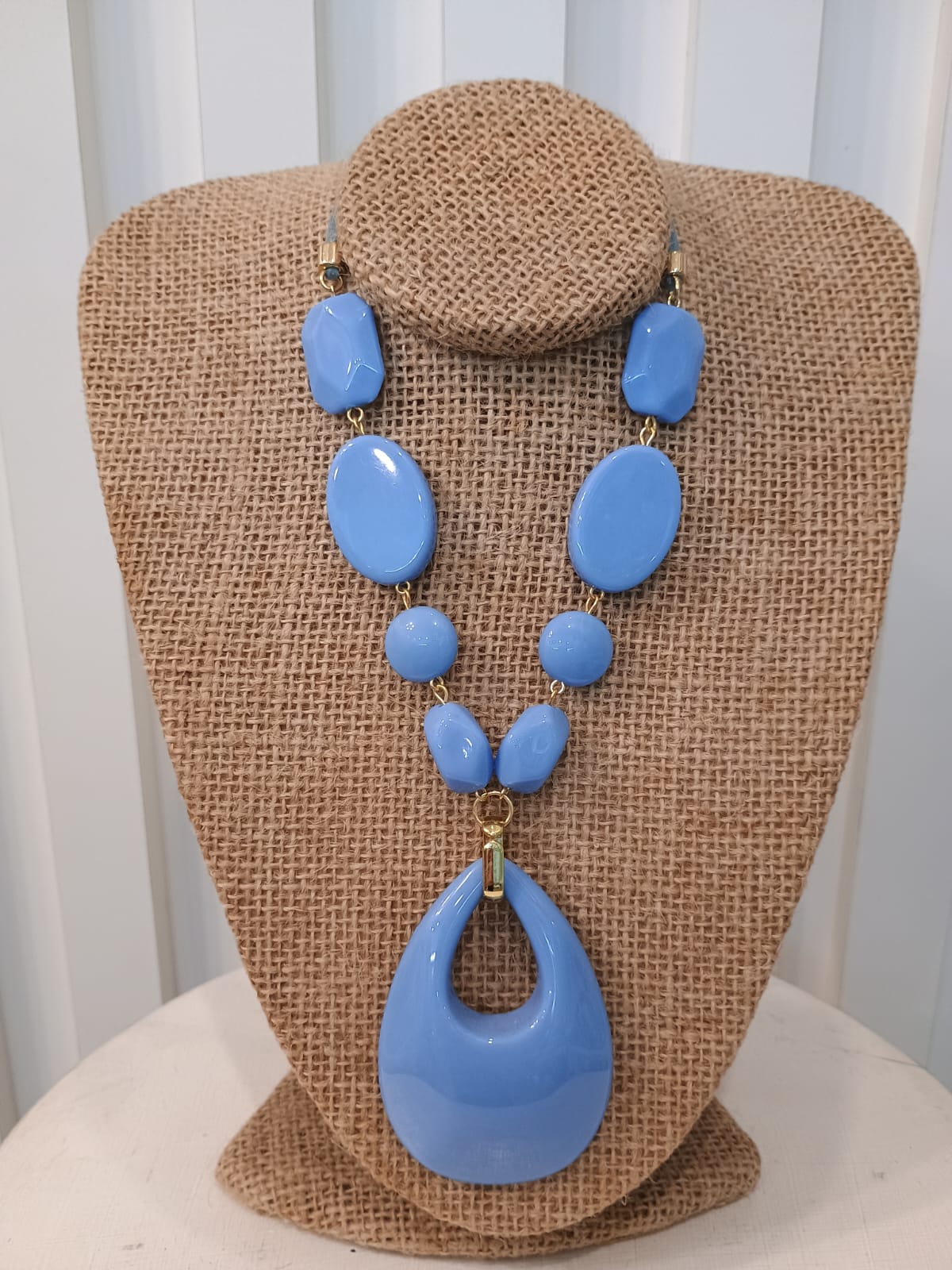 Colar lavanda com peça