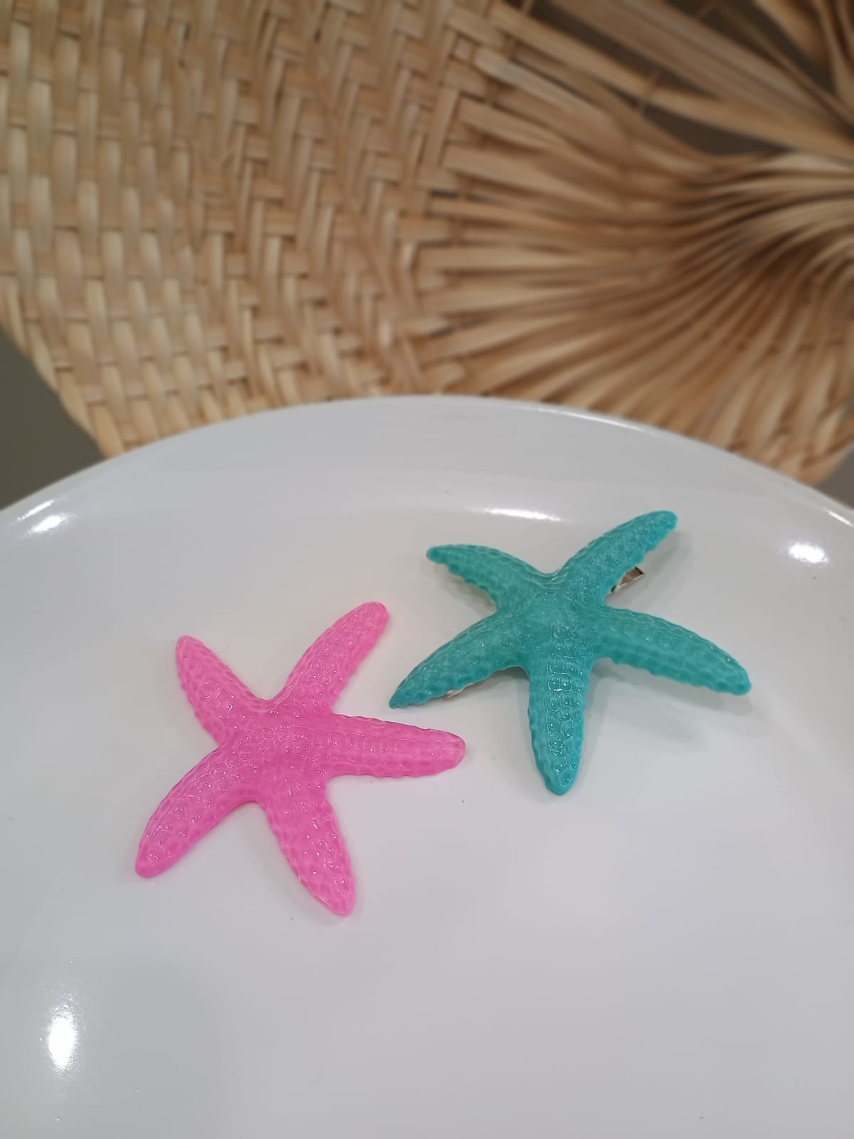 Passador de cabelo estrela-do-mar