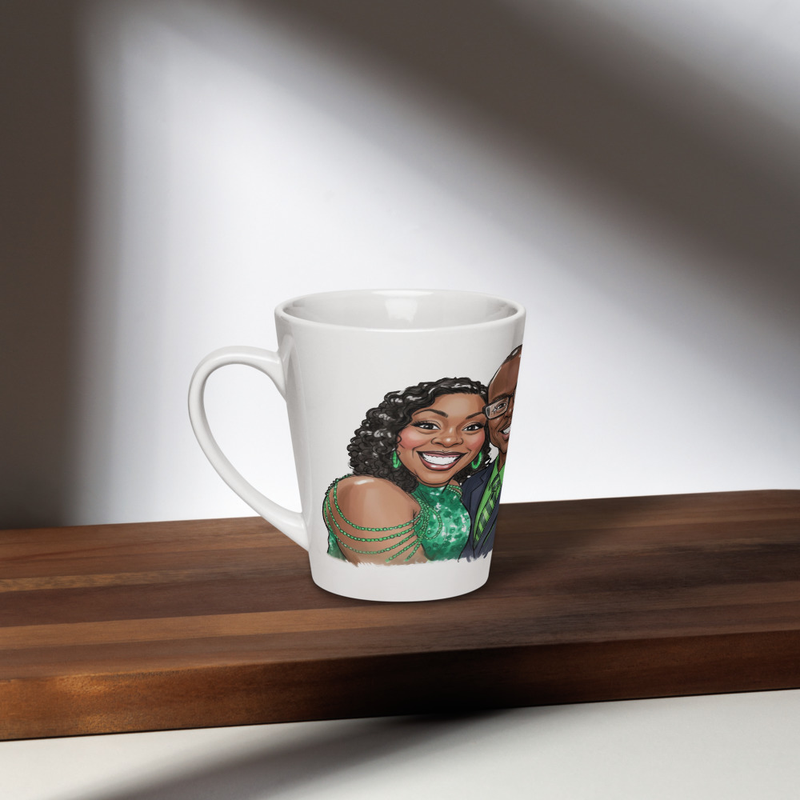 order your custom caricature Latte mug