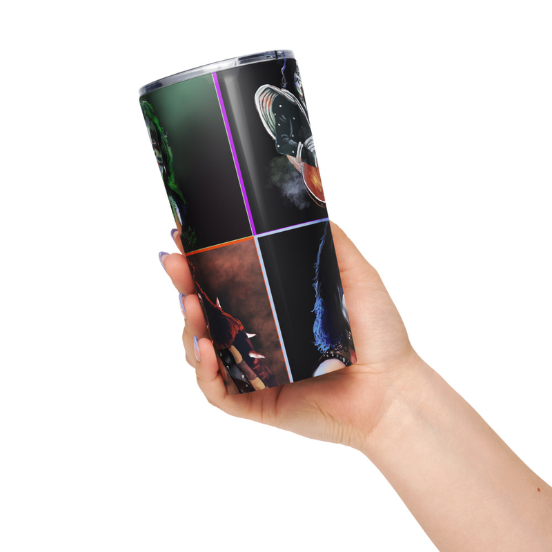 Tapered stainless steel tumbler