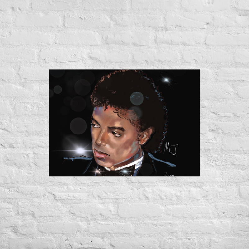 Original hand painted  Michael Jackson Poster