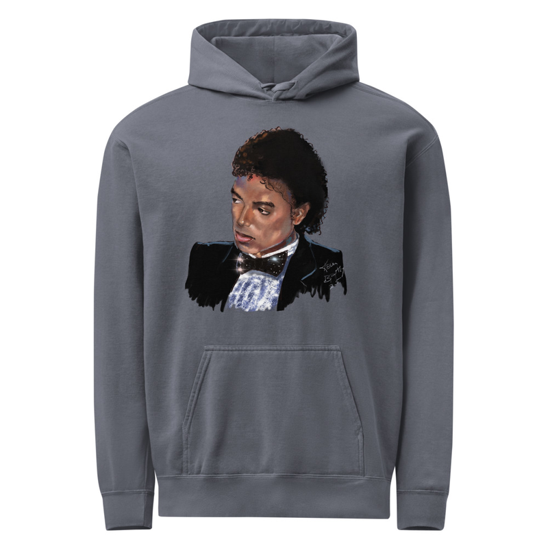 Original hand drawn, Michael Jackson Unisex garment-dyed hoodie
